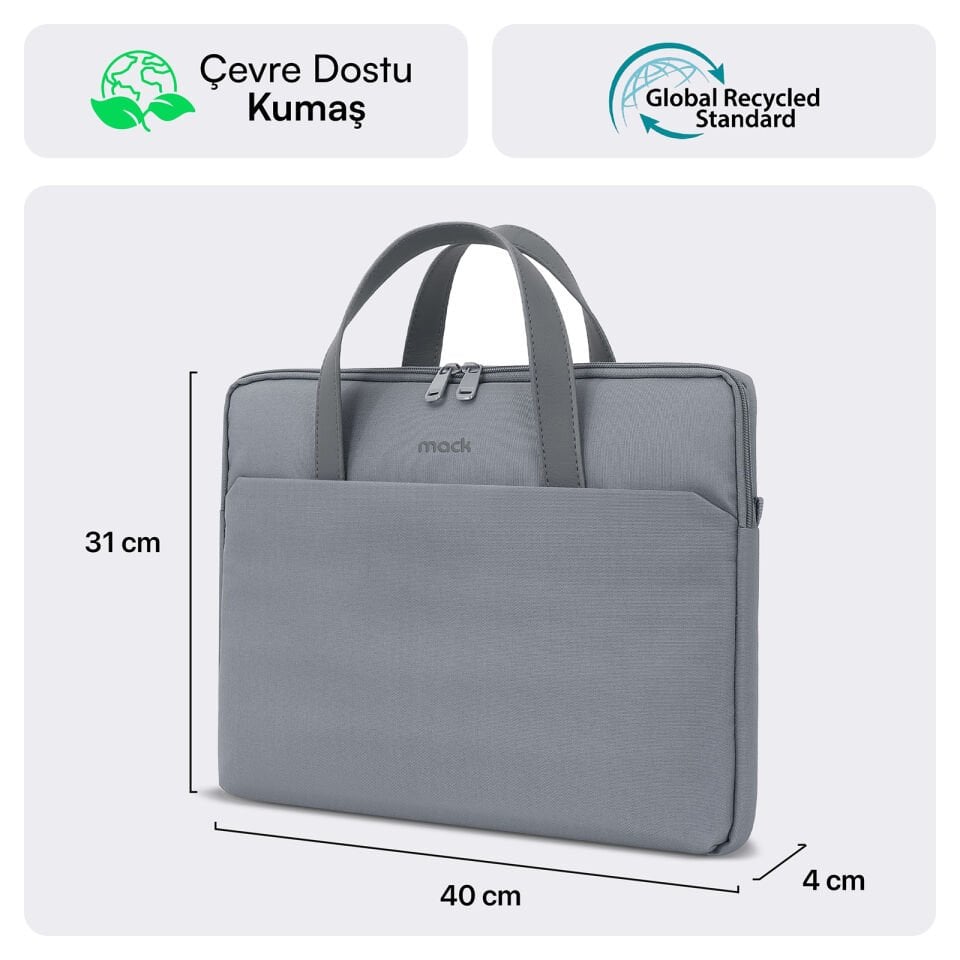 MACK MCE-1512 15.6 NOVA Eco Notebook Çantası Gri