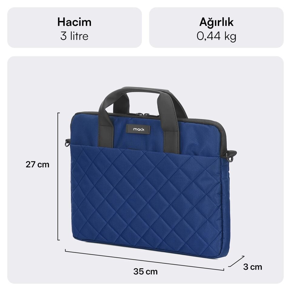 MACK MCC-903 14.1 iksy Notebook Çantası Lacivert