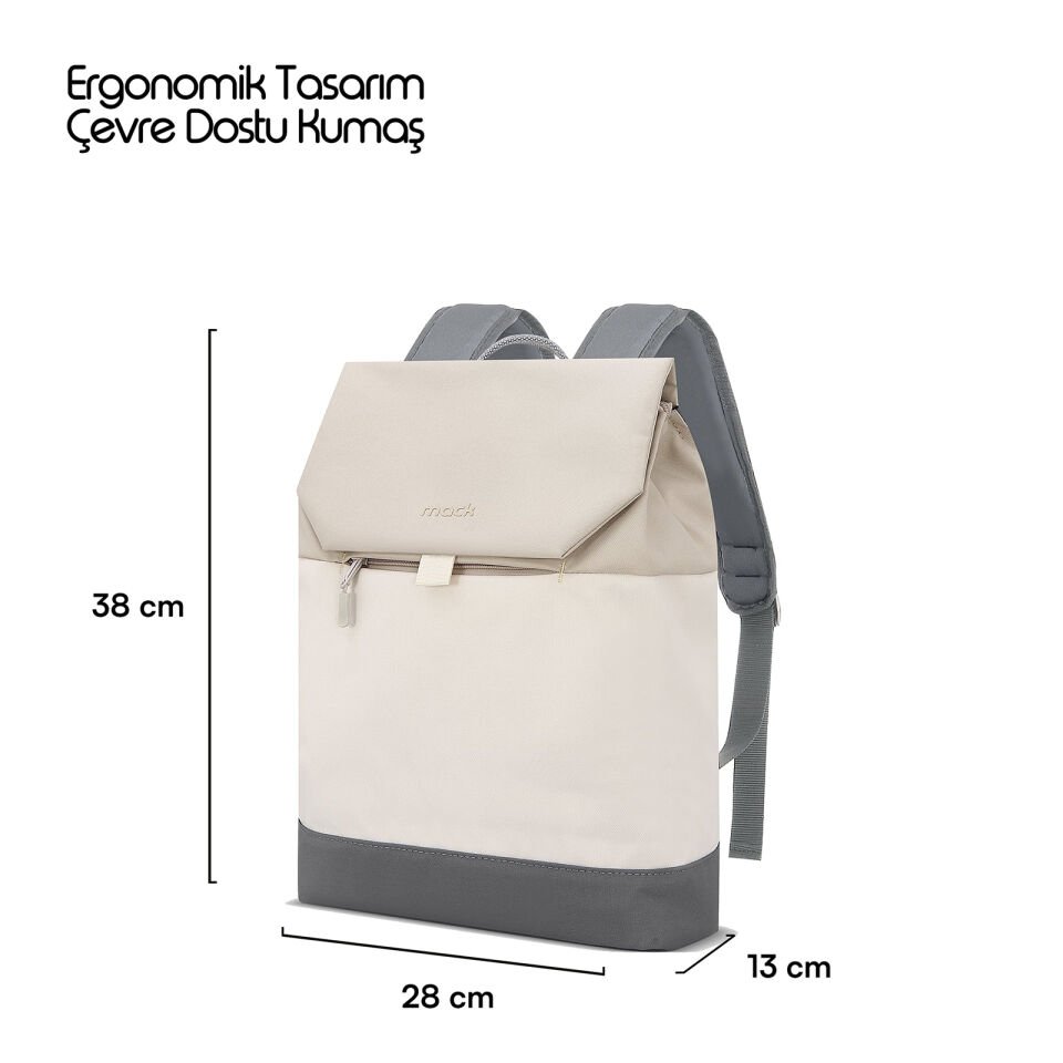 MACK MCE-1305 14.1 ZEN Eco Günlük Sırt Çantası Bej