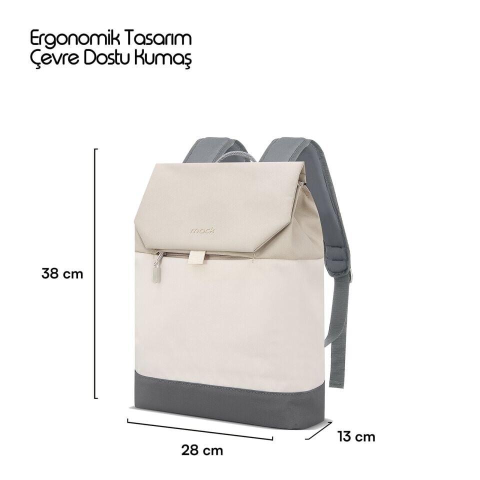 MACK MCE-1305 14.1 ZEN Eco Günlük Sırt Çantası Bej