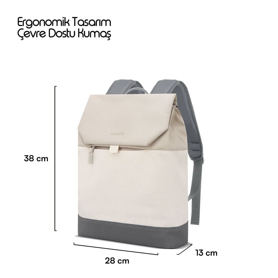 MACK MCE-1305 14.1 ZEN Eco Günlük Sırt Çantası Bej