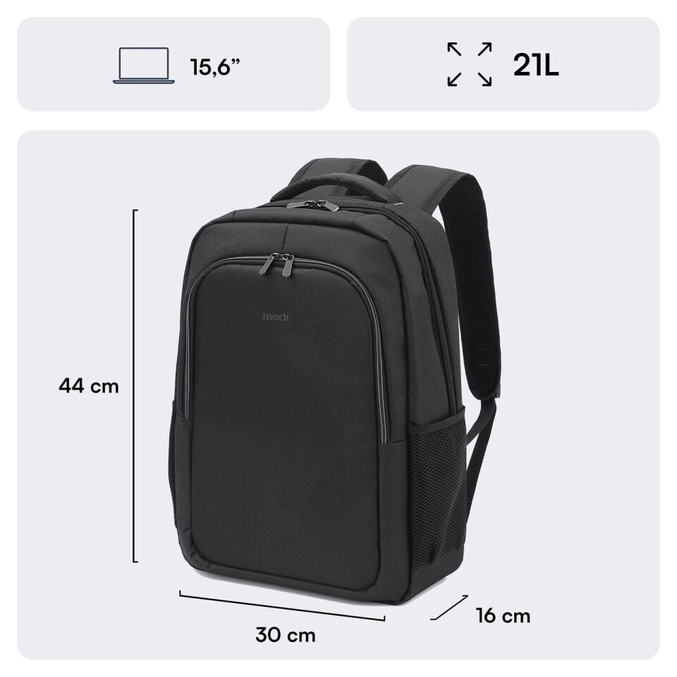 MACK MCC-505BG 15.6 Move Notebook Sırt Çantası Siyah Gri