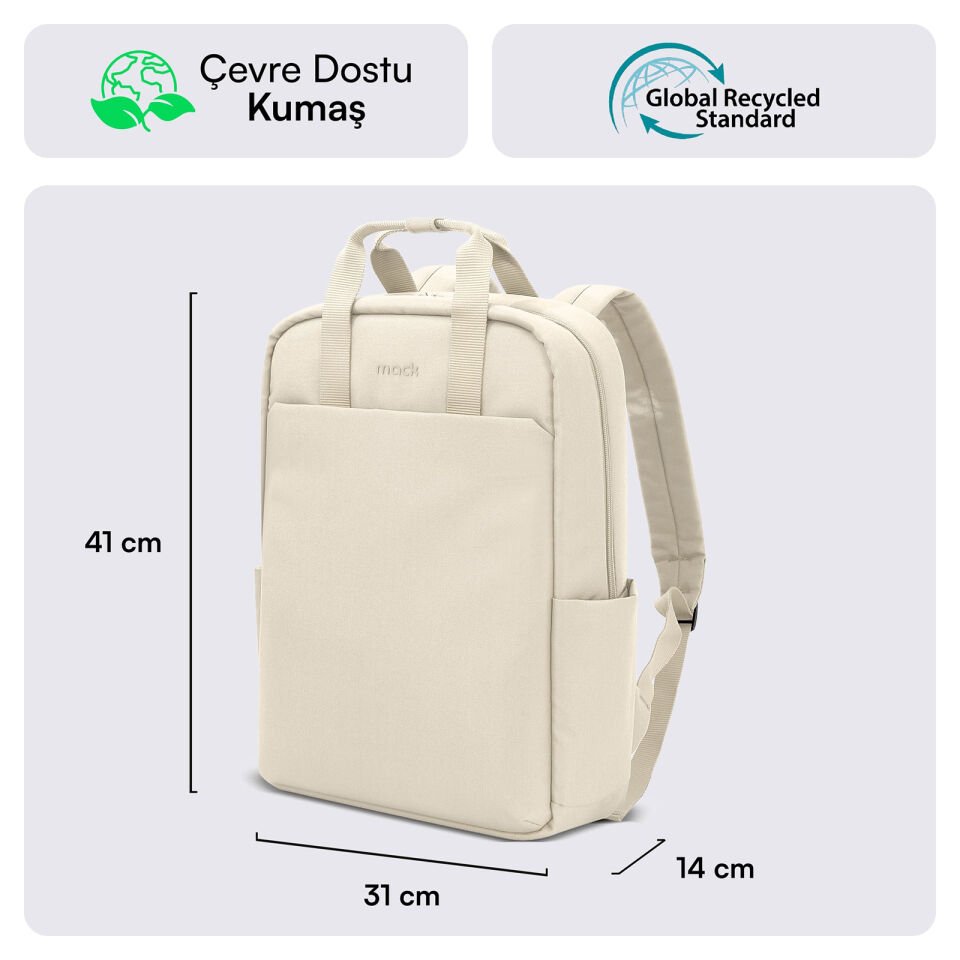 MACK MCE-1524 15.6 NOVA Eco Notebook Sırt Çantası Latte