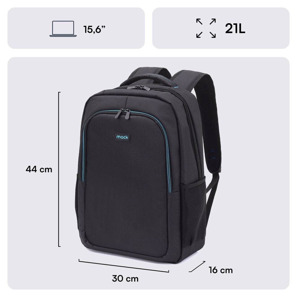 MACK MCC-505 15.6 Move Notebook Sırt Çantası Siyah