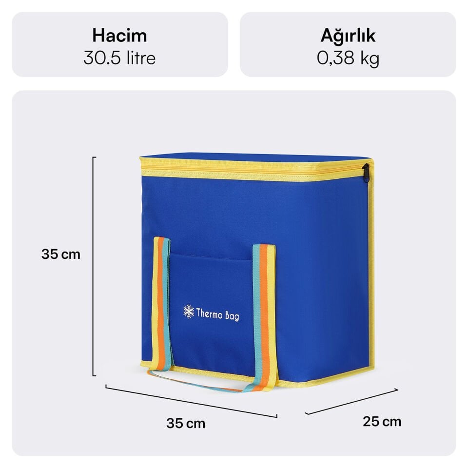 MACK MCB-001 Termos Çanta Mavi 30.5 Litre