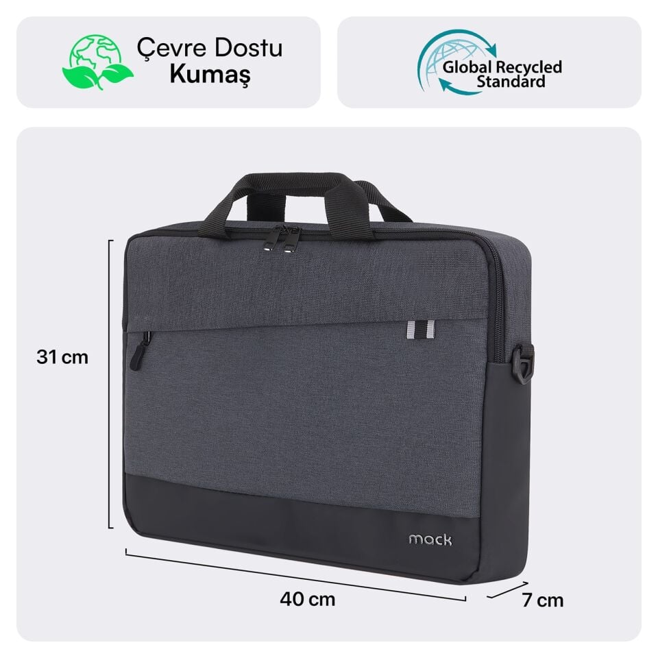 MACK MCE-1101 15.6 UNICITY Eco Notebook Çantası Siyah
