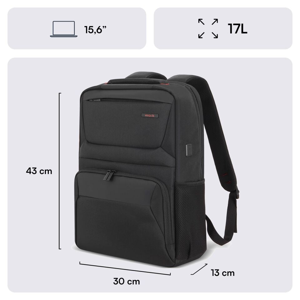 MACK MCC-805 15.6 Business X Notebook Sırt Çantası Siyah