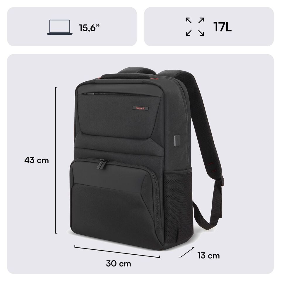 MACK MCC-805 15.6 Business X Notebook Sırt Çantası Siyah