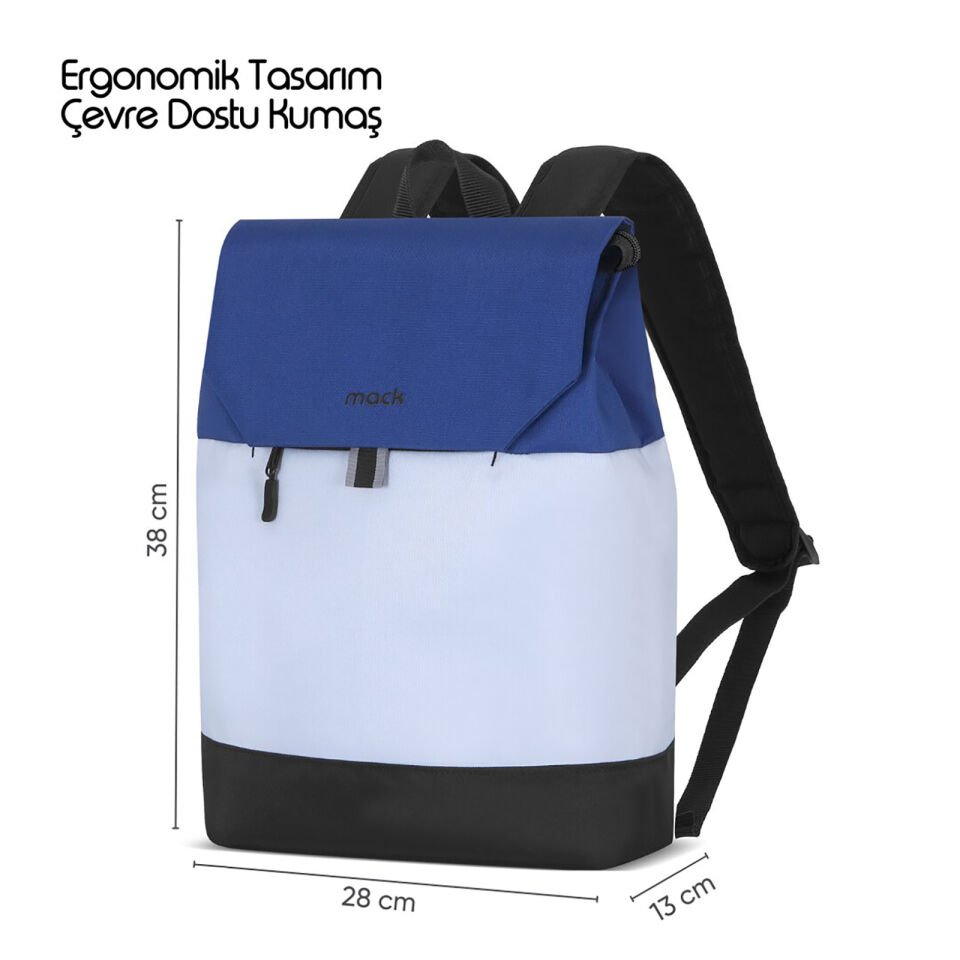 MACK MCE-1304 14.1 ZEN Eco Günlük Sırt Çantası Mavi Gri