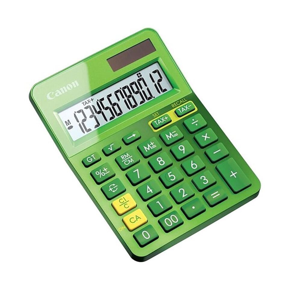 CANON LS-123K-MGR 12 Hane Masa Üstü Hesap Makinesi Yeşil