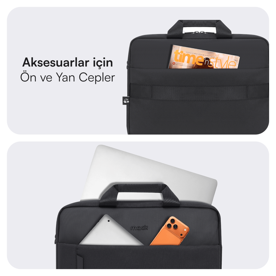 MACK MCE-1712 16 CODE Eco Notebook Çantası Siyah