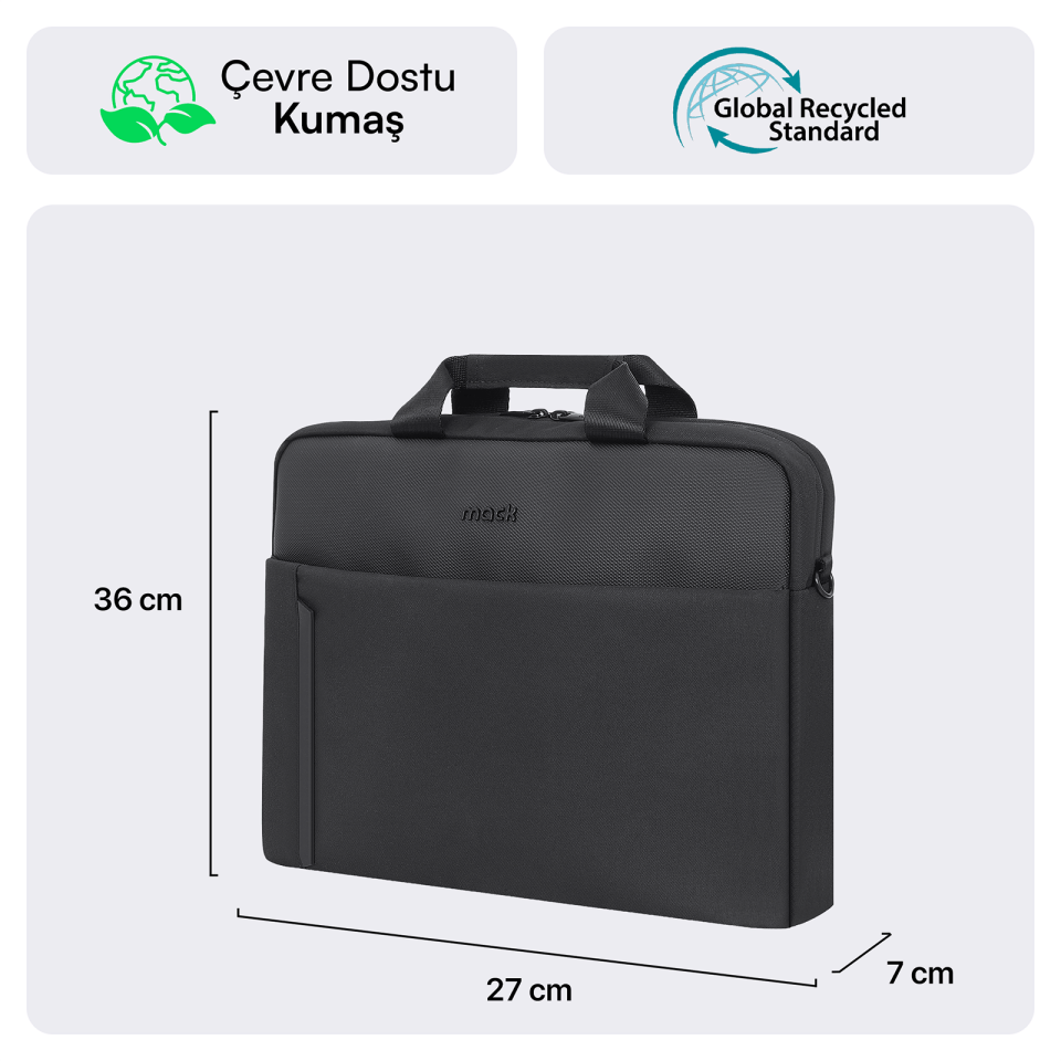 MACK MCE-1711 14.1 CODE Eco Notebook Çantası Siyah